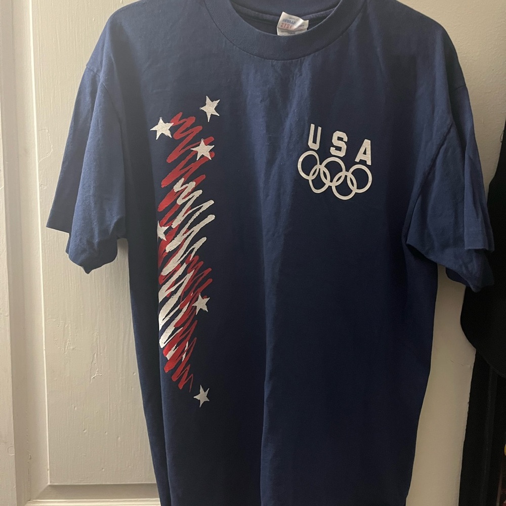 Hanes USA Olympic Navy Blue T-Shirt